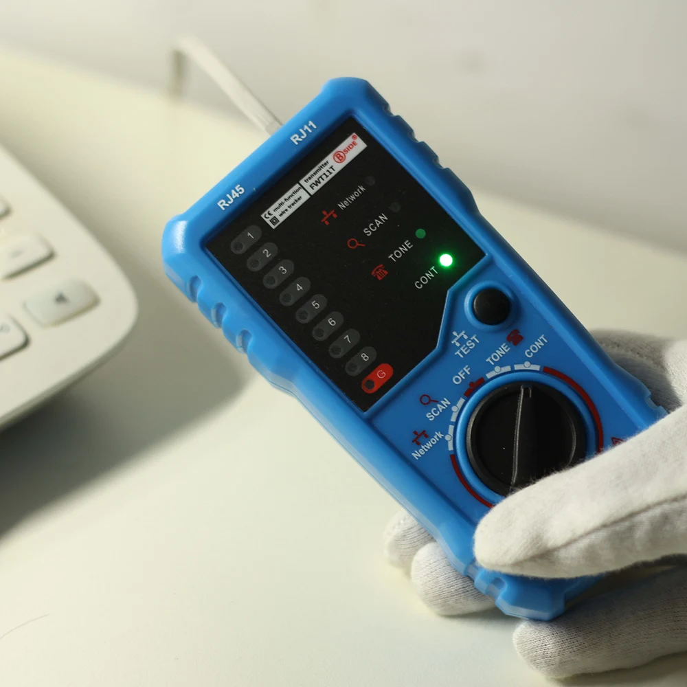 BSIDE FWT11 ручной RJ11 RJ45 Cat5 тестер для телефонного кабеля Тонер детектор локальной