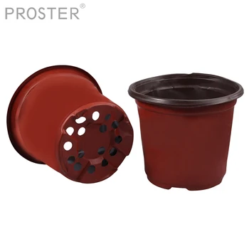 

Proster 100Pcs for Dual Color Plastic Nursery Pots Flowerpot Planter Grow Seeding Pot Garden Seedling Planter Container