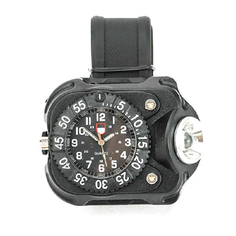 

Quartz Watch Wrist Light Glare Flashlight Rechargeable Night Running Cycling Light Usb Charging Watch Light