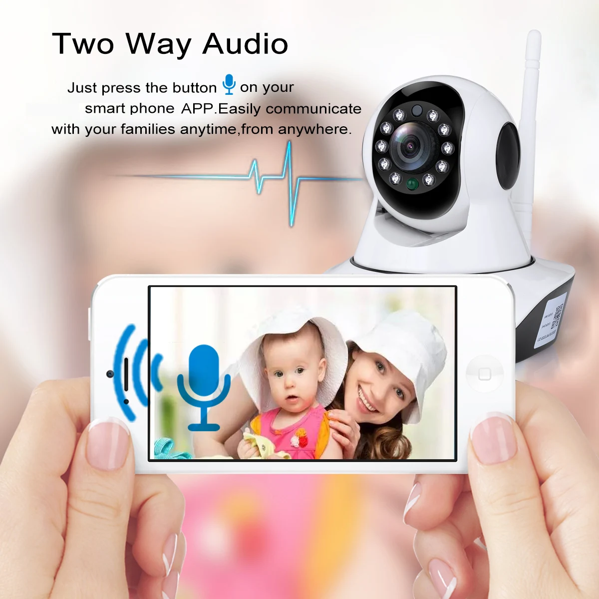 Floureon 720 P HD Wifi беспроводная домашняя ip камера безопасности сеть CCTV наблюдения ИК