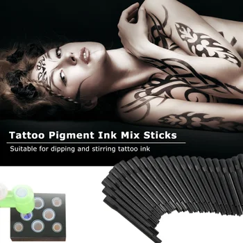 

100Pcs Tattoo Pigment Mixer Tattoo Ink Mix Sticks Tattoo Machine Supply Tool Body Art Accesories
