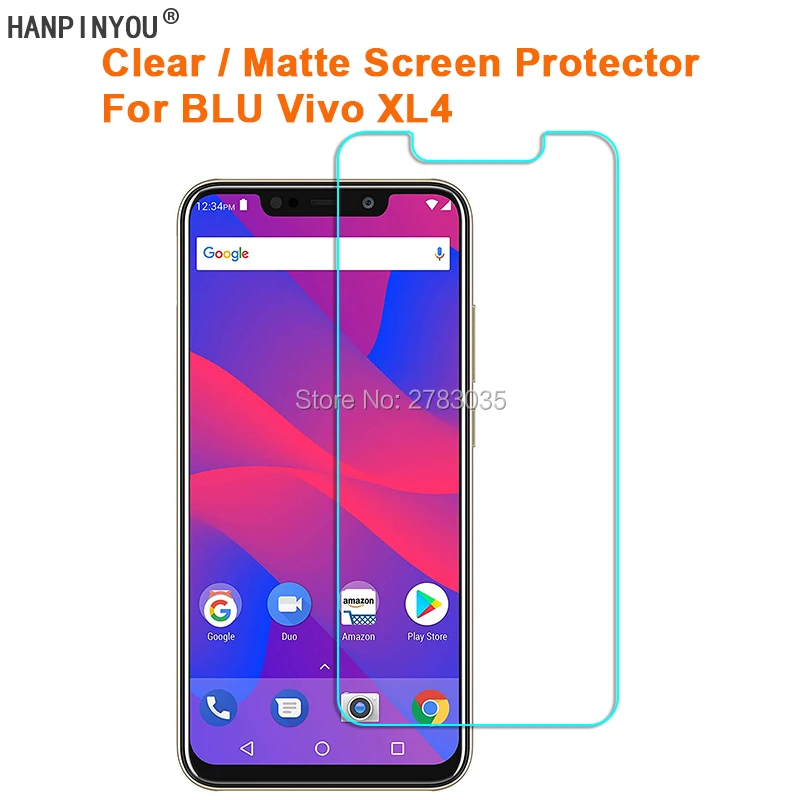 

For BLU Vivo XL4 6.2" Clear Glossy /Anti-Glare Matte Screen Protector Protective Film Guard (Not Tempered Glass)