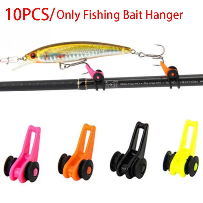 

10pcs/set Bait Lure Holder Hook Keeper Hanger Rod Plastic Fishing Tackle Fishing Bait Hanger