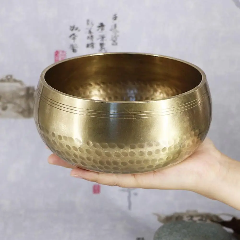 Античная тибетская Поющая чаша колокольчик медитация тибетская Йога Поющая чаша буддизм буддийская медитация ударный инструмент