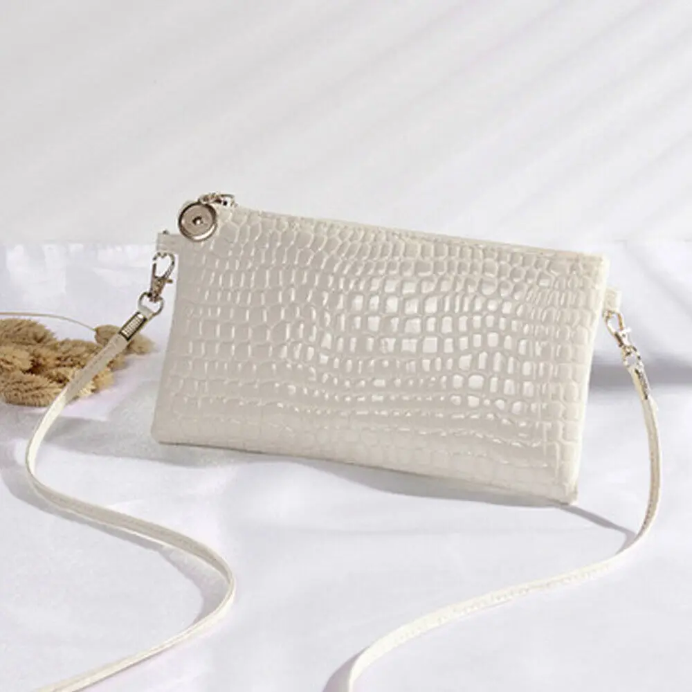 

2019 Hot Women's fashion shoulder bag personality white crocodile trend crossbody bag