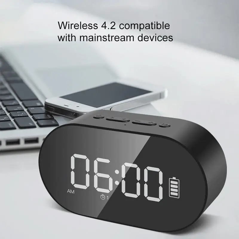 P6 Мини Bluetooth динамик портативный беспроводной динамик стерео музыка объемный Поддержка Bluetooth U диск компьютер часы Аудио