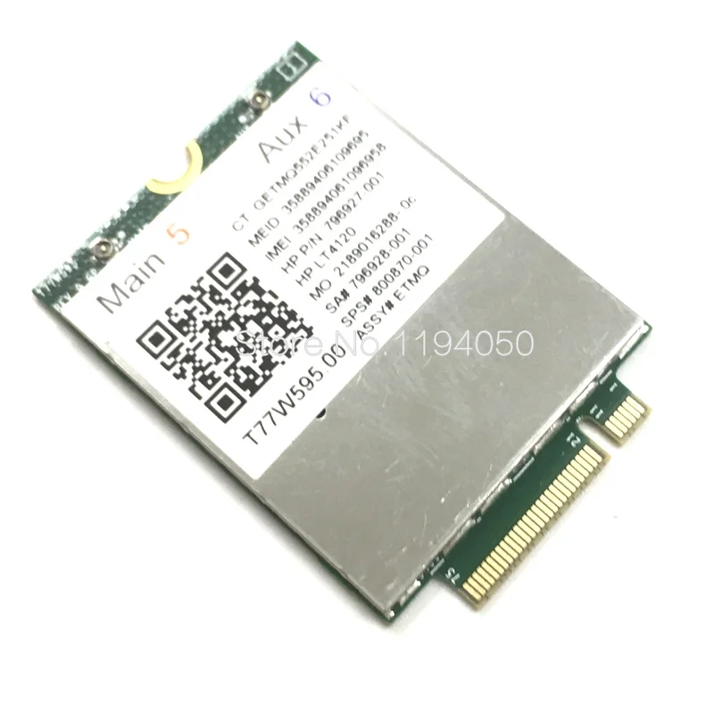 Lte para hp Modem Wdxun Snapdragon Lte T77w595 796928-001 4g Wwan M.2 300mbps Elite x2 840 g3 850 640 650 G2. Lt4120 x5 - Imagem 4
