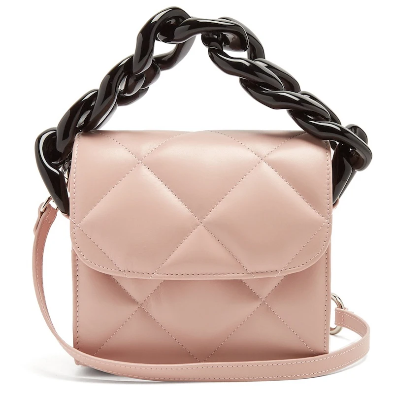 

Woman Acrylic Chain Leather Tote Velvet Flap Bags For Women Crossbody Shoulder Messenger Bag Diamond Lattice Small Handbag