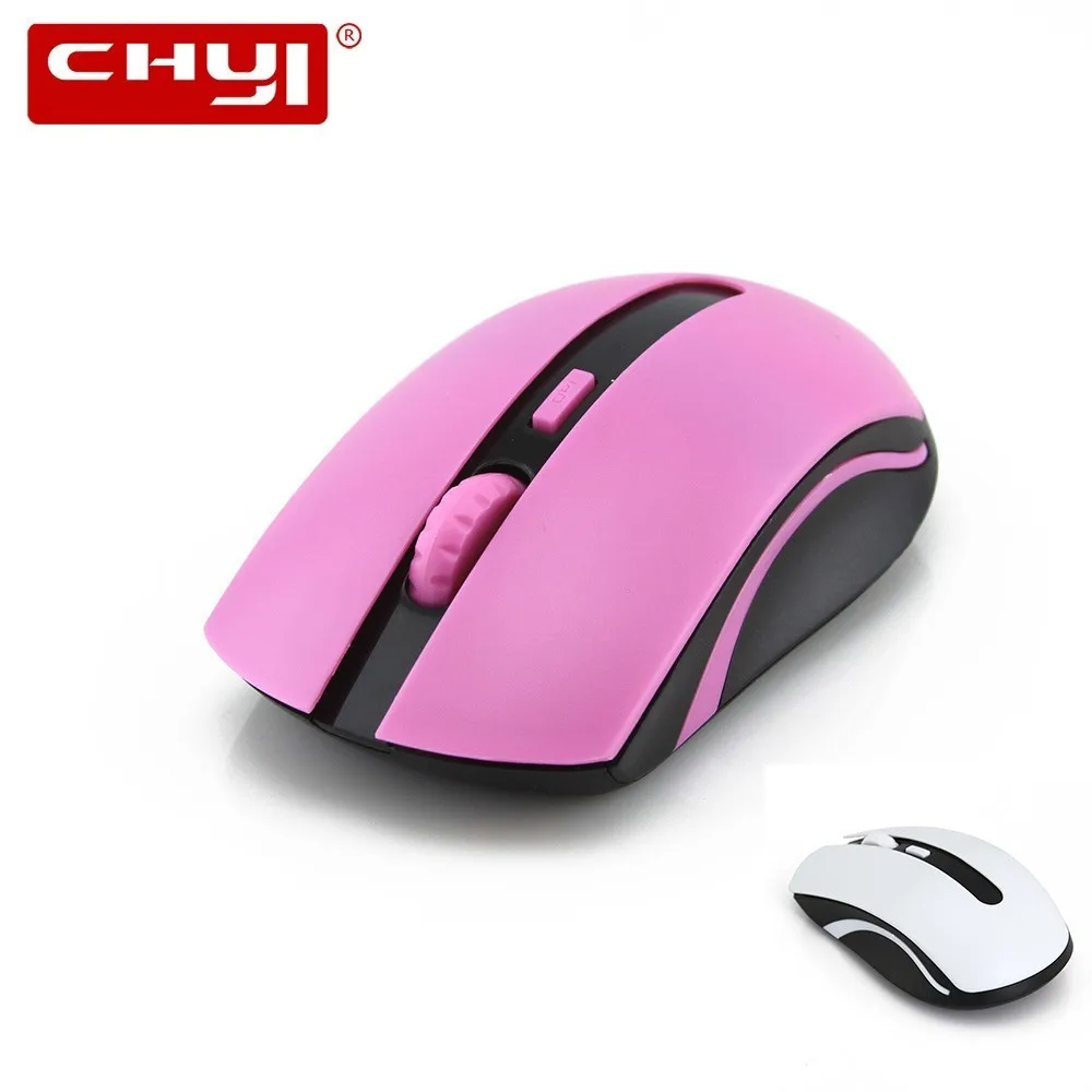 CHYI 2,4 ГГц Беспроводная мышь 3 кнопки мини эргономичная оптическая красочная Mause беспроводная мышь розовый/белый/серый на выбор