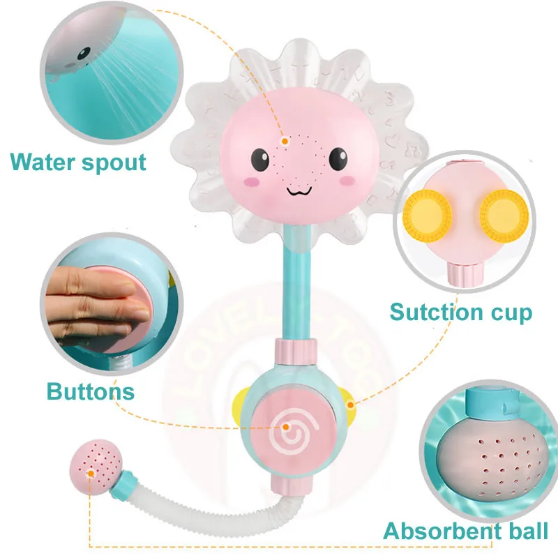 Newborn Baby Game Bathtub Sunflower Shower Water Spray Toy Children Kids Pool Swimming Bathtub Bath Bambino Artikelen Infants Newborn Baby Game Bathtub Sunflower Shower Water Spray Toy Children Kids Pool Swimming Bathtub Bath Bambino Artikelen Infants