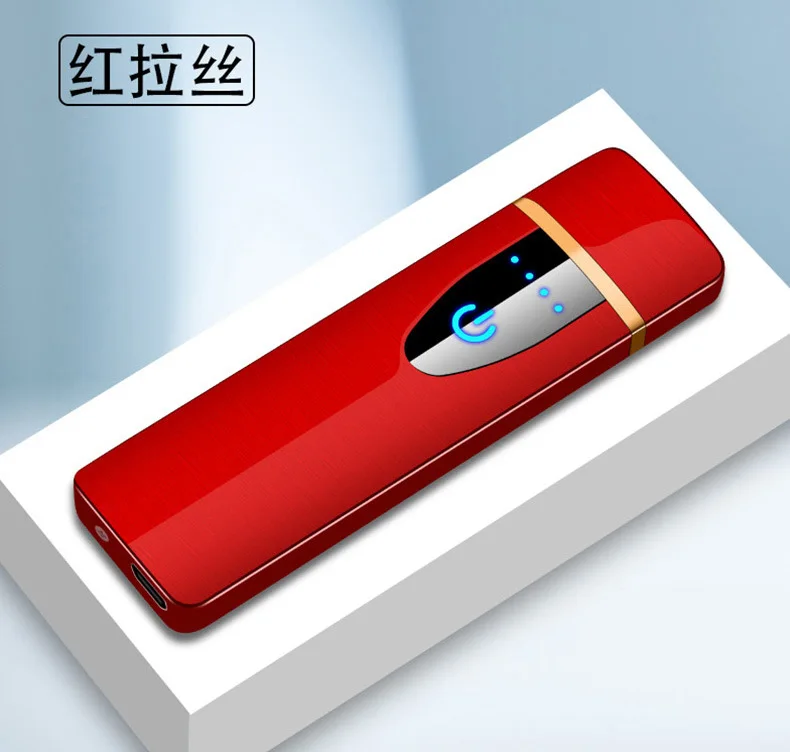 Сенсорный экран сенсор прикуриватель компактный умный датчик USB зарядка зажигалки Премиум зажигалка