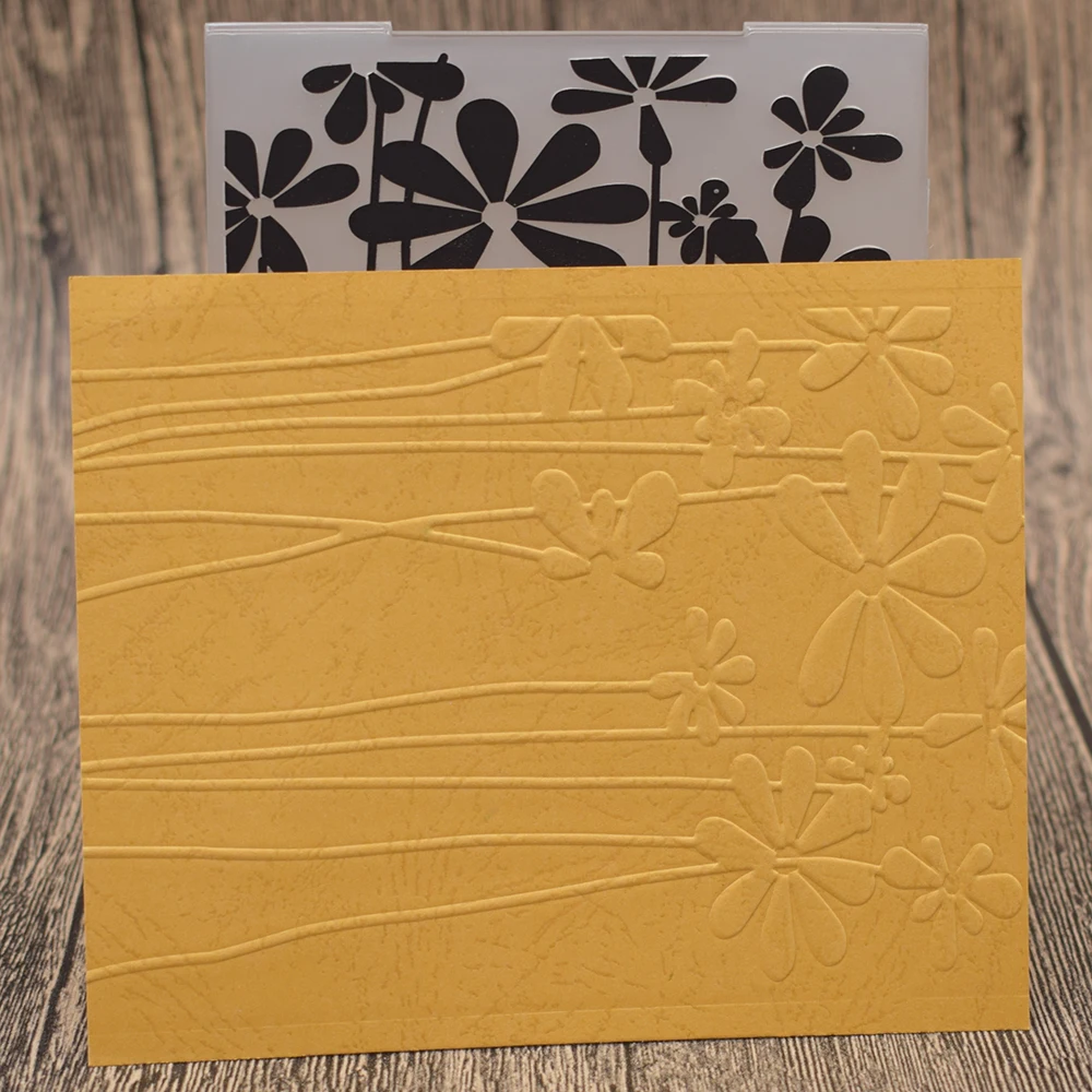 

Morning Glory Flowers Plastic Embossing Folder Template For Scrapbooking Photo Album Paper Card Background Decoration