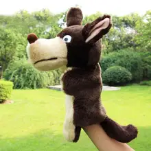 Ручные куклы милые животные плюшевые детские мягкие игрушки Волчья форма история ролевые куклы для игр подарок пальчиковые куклы игрушки на руку