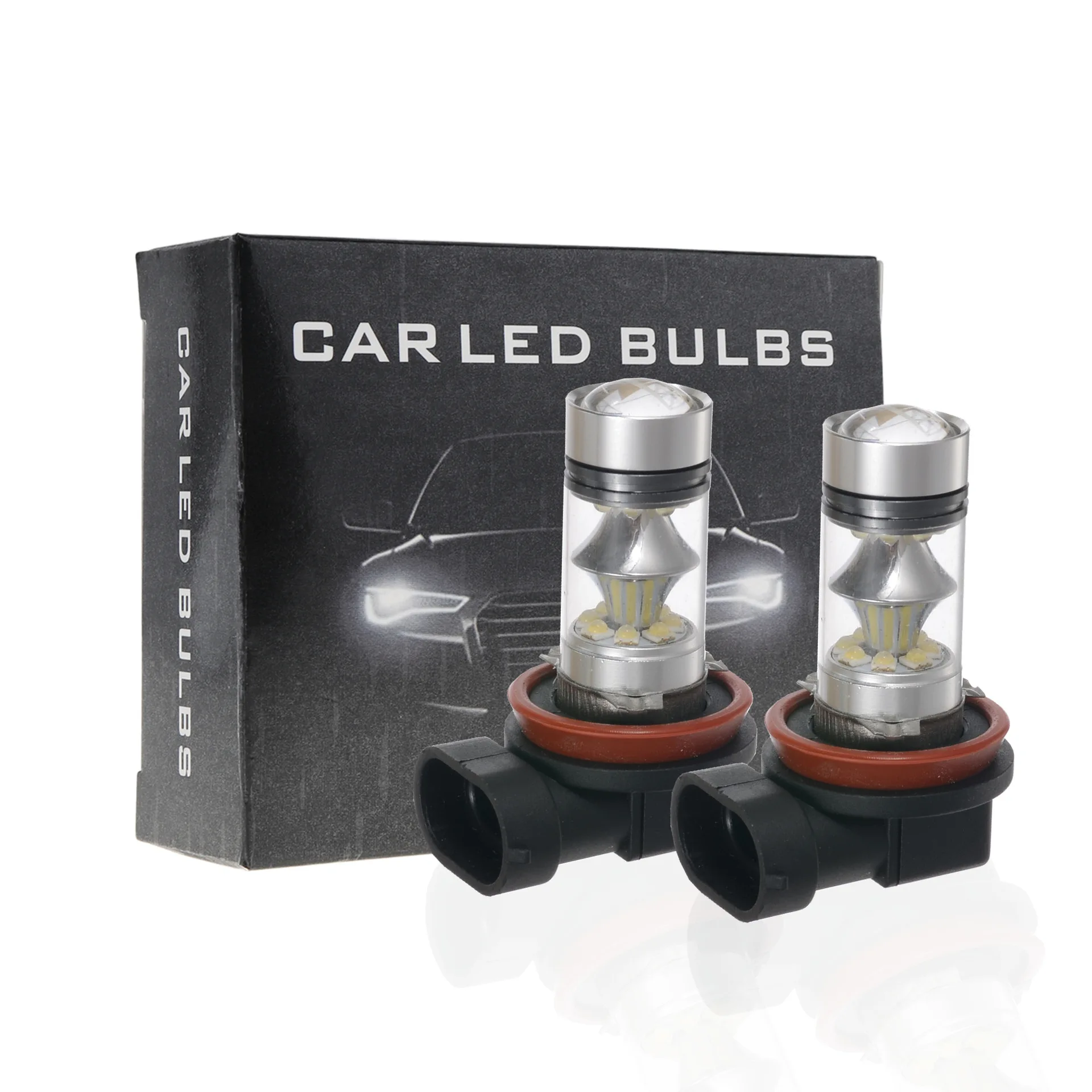 

2Pcs/set Car Lamp H8 H9 H11 100W 20SMD Car Fog Light Automobile 3030 LED The New Fog Lamp Headlight Car Accessory Lamp for Auto
