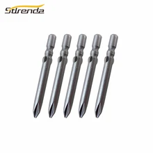STLRENDA 10 шт. отвертка Philips bits Противоскользящий Круглый хвостовик 4X40 мм винтовая головка PH0, PH00, PH1 для электрической отвертки дрель