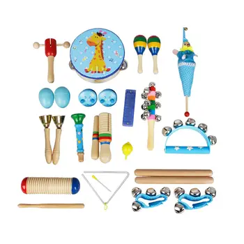 

22pce/set Orff Musical Instruments Set Children Early Childhood Music Percussion Toy Combination Kindergarten Teaching Aids