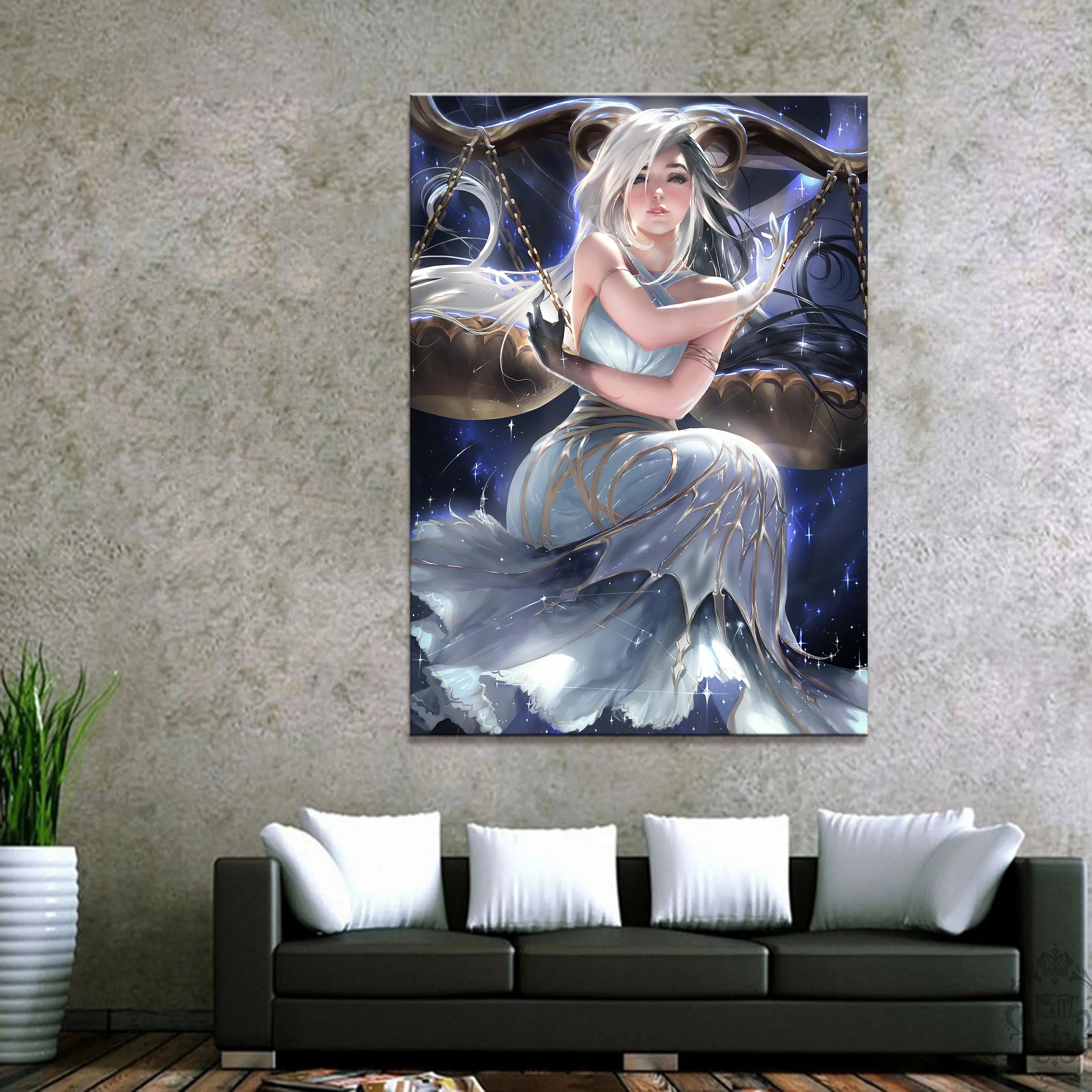 

Home Decor Modular Canvas Picture 1 Piece Horoscope Series Libra Painting Poster Art Wall For Home Canvas Painting Wholesale
