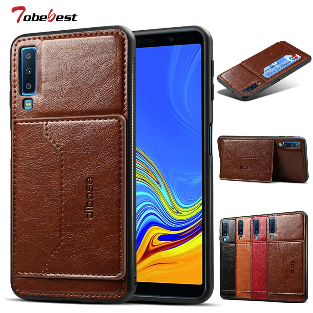 

Coque for Samsung Galaxy A7 2018 Case Multi Card Holders leather Phone Cases for Samsung A7 2018 A750 Back Cover Funda