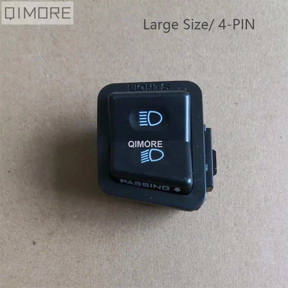 

Large size 4-pin Hi-Lo Beam Switch / High Low Beam Switch for Scooter Moped Go-Kart GY6 125 150 152QMI 157QMJ