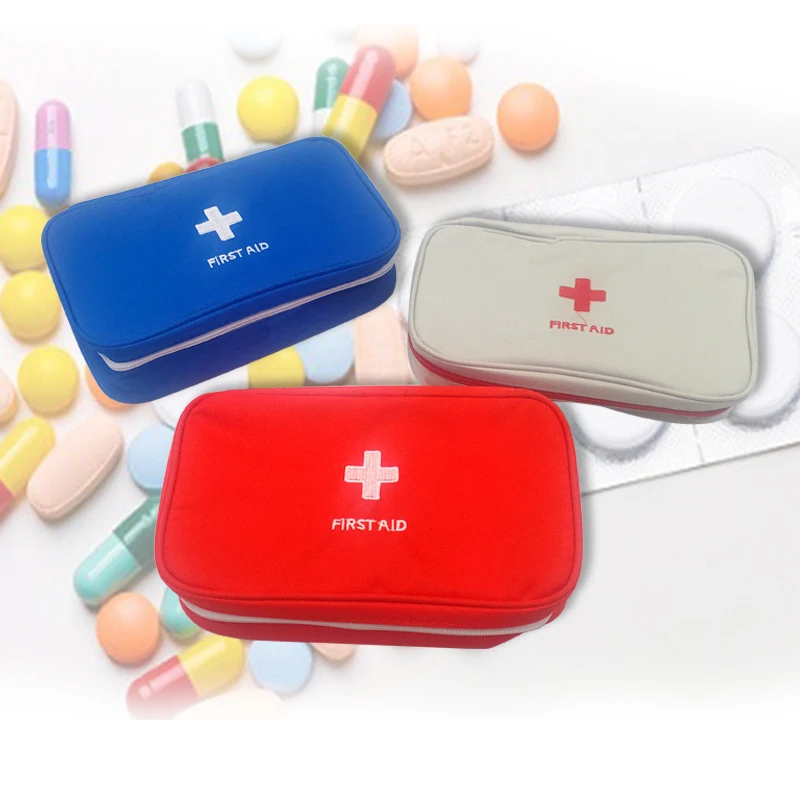 

Empty Large First Aid Kit Emergency Medical Box Portable Travel Outdoor Camping Survival Medical Bag Big Capacity Home/Car