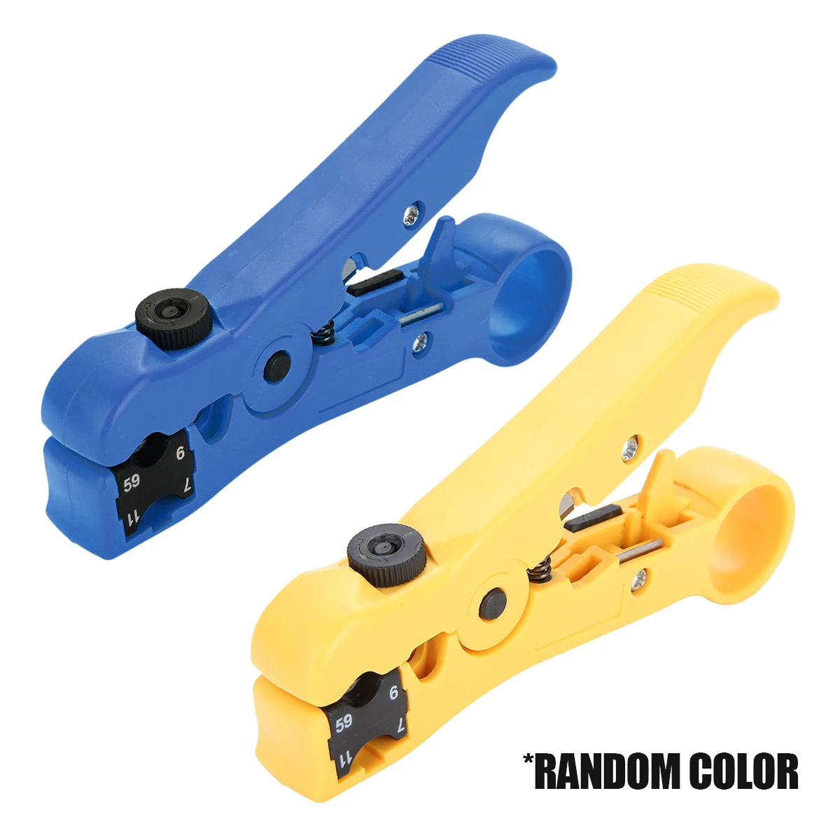 

Multi-purpose Wire Stripper Coaxial Cable Cutter Stripping Pliers Fit For UTP/STP RG59 RG6 RG7 RG11 Mayitr Cutting Scissor Tool