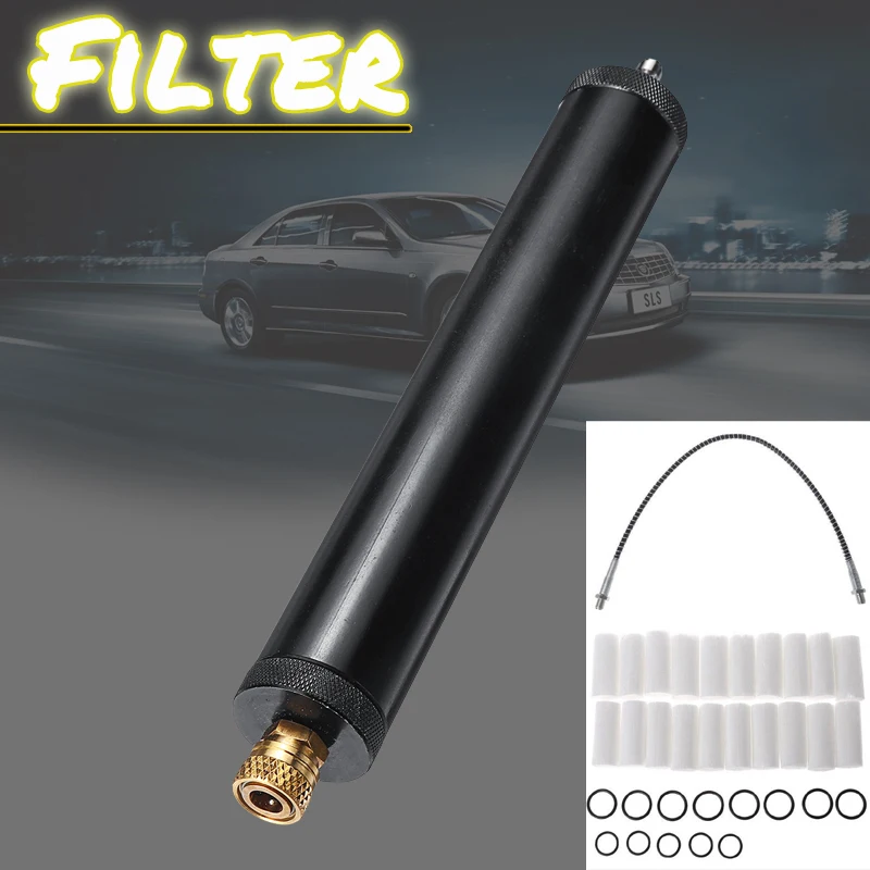 

Black High Pressure 40Mpa PCP Air Filter Oil-water Separator For High Pressure PCP Compressor 300bar Air Electronic PCP Pump