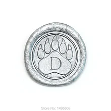 Лапа с пользовательский начальный, свадебная восковая печать, инициалы воск печать штамп, Свадебное приглашение, штамп подарочный набор для любимого питомца