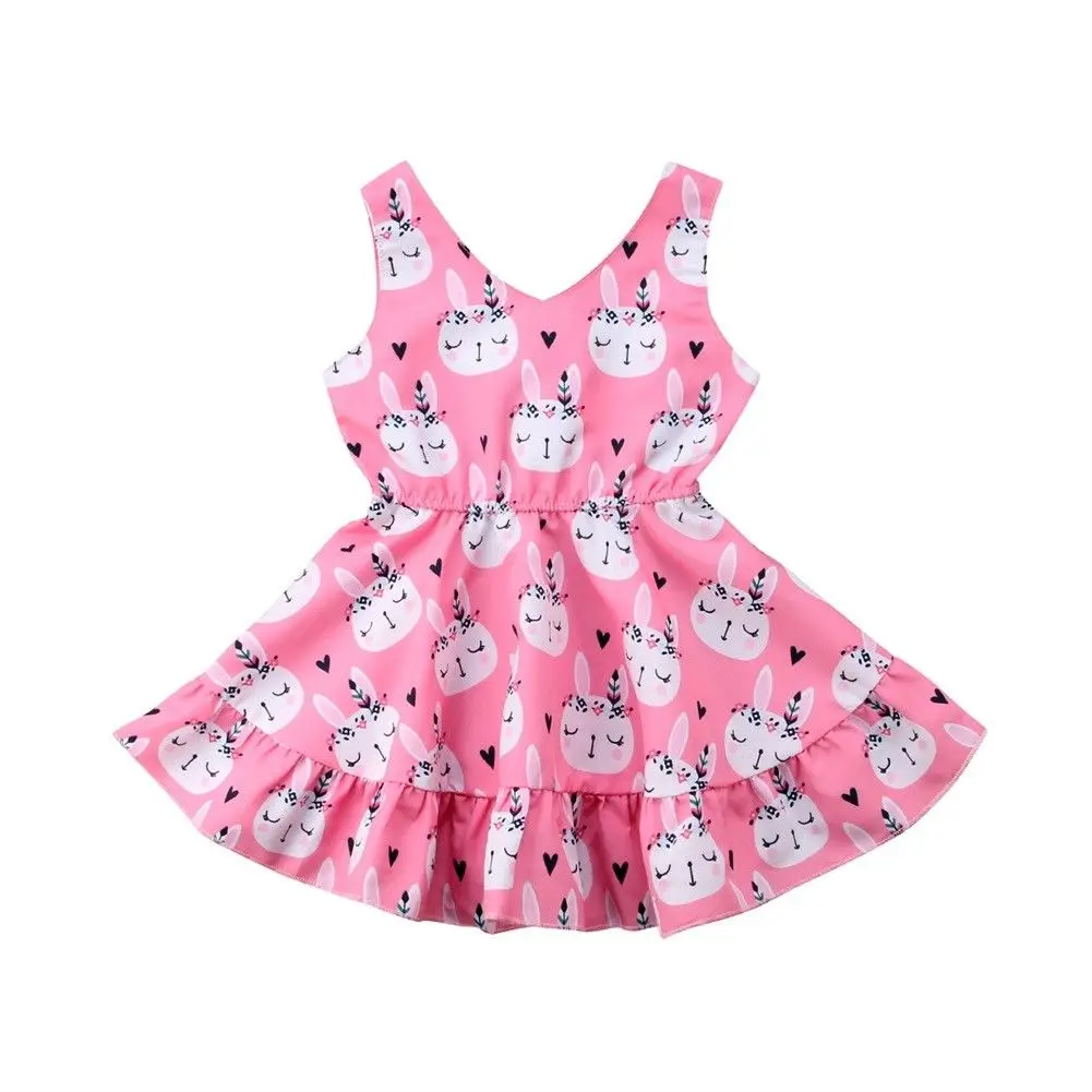 Toddler Baby Girls Bunny Party Pageant Princess Tutu Gown Dress Clothes Easter