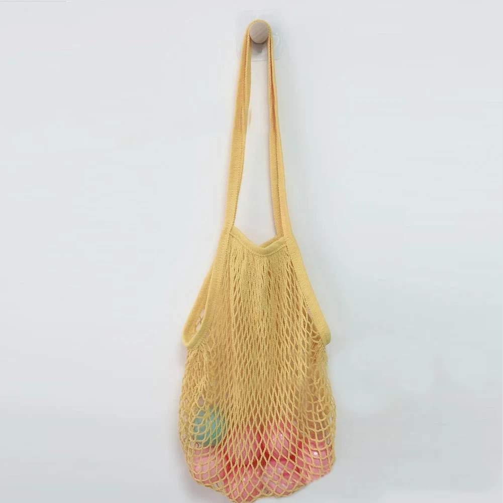 Мода фрукты строка плечо Бакалея Shopper Tote Новый сетки тканая сетка сумка