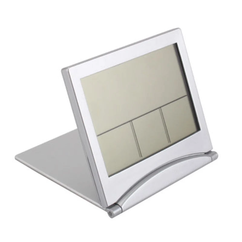Folding LCD Digital Alarm Clock Desk Table Weather Station Desk Temperature Travel elEctronic Mini Clock Folding LCD Digital Alarm Clock Desk Table Weather Station Desk Temperature Travel elEctronic Mini Clock