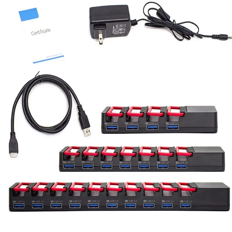 

Tmddotda USB 3.0 HUB PC Accessories Multi USB Splitter 4 Ports 7 Ports 10 Ports 5V Powered USB 3 Hub Charging Station For Phone