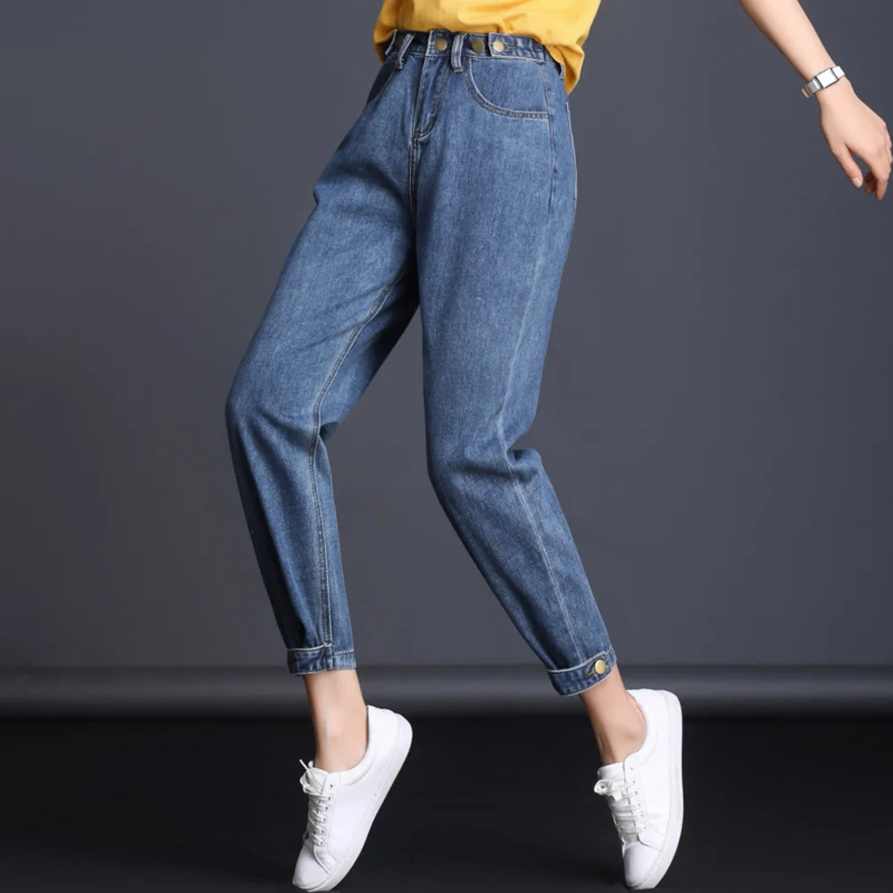 

Spring Summer Jeans Boyfriends Denim Pants Casual High Waist Jeans Loose Straight Jeans For Women
