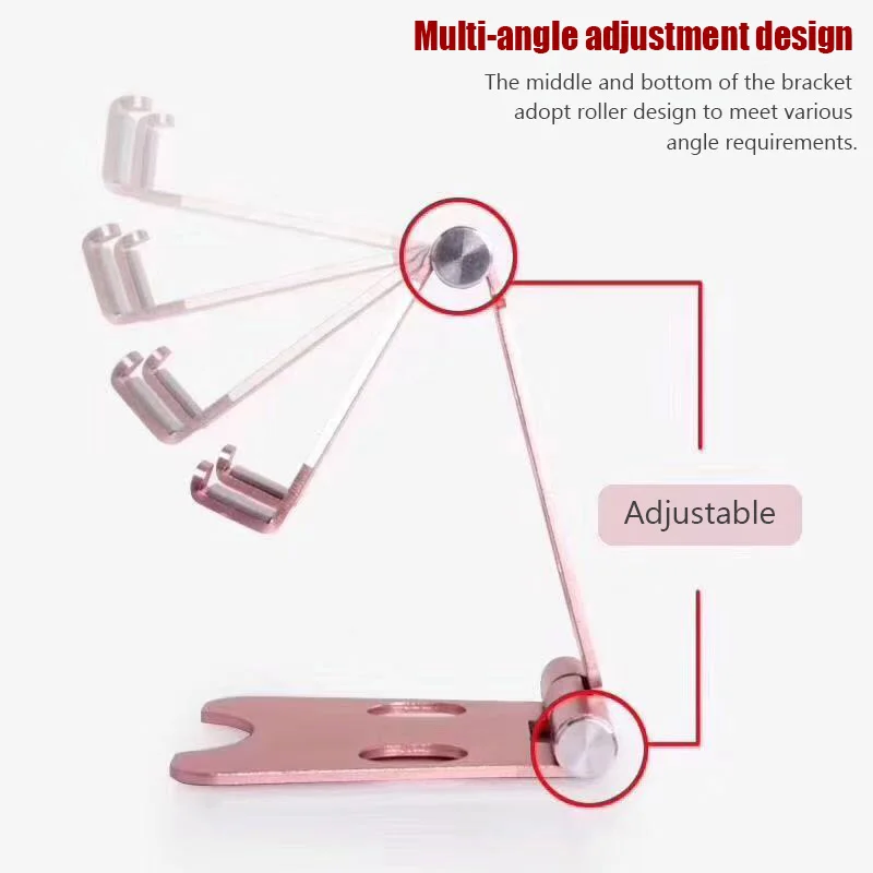 Держатель для телефона настольная подставка для iPhone регулируемая алюминиевая подставка для телефона многоугольная портативная универсальная подставка для мобильного телефона