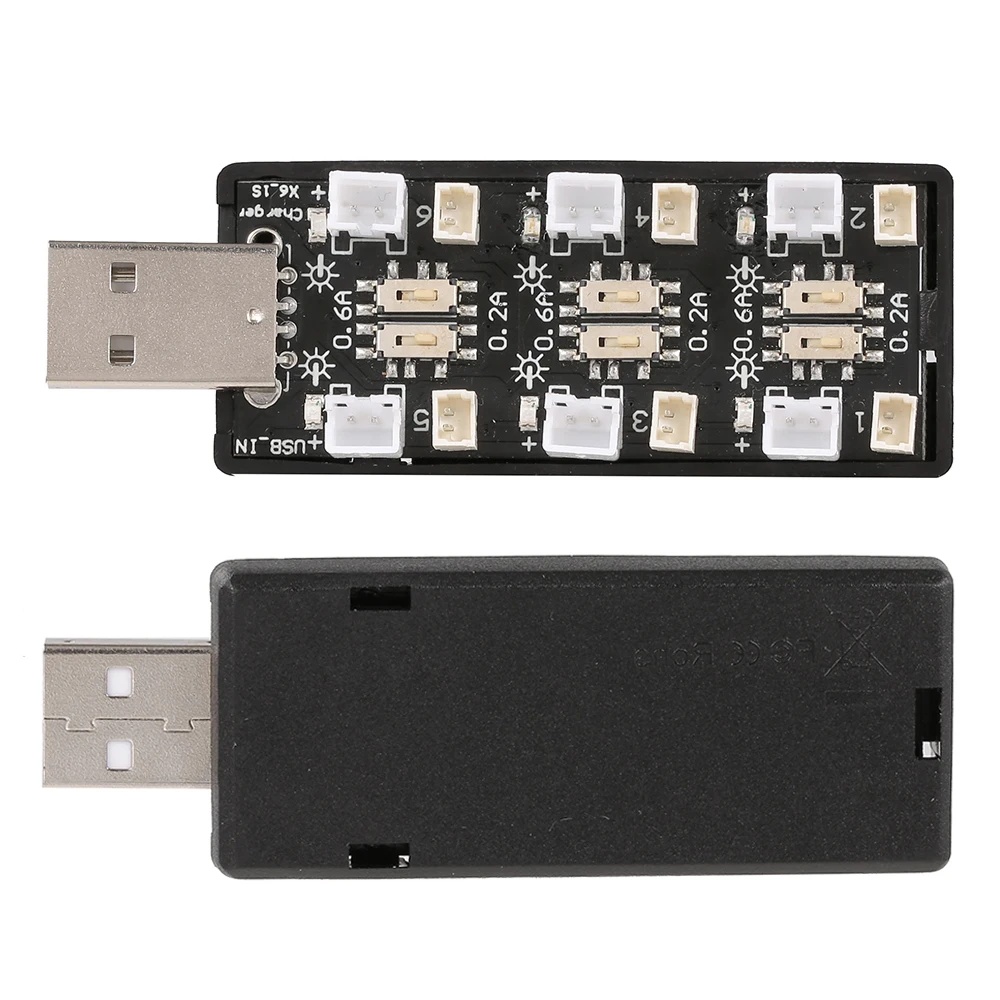 1S LiPo батарея USB зарядное устройство LiHV 3 7 V/4 35 V 6 каналов для батарея|Детали и