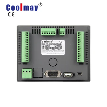 

12di 12do programmable logic controller 0-10v pt100 analog input with color touch panel