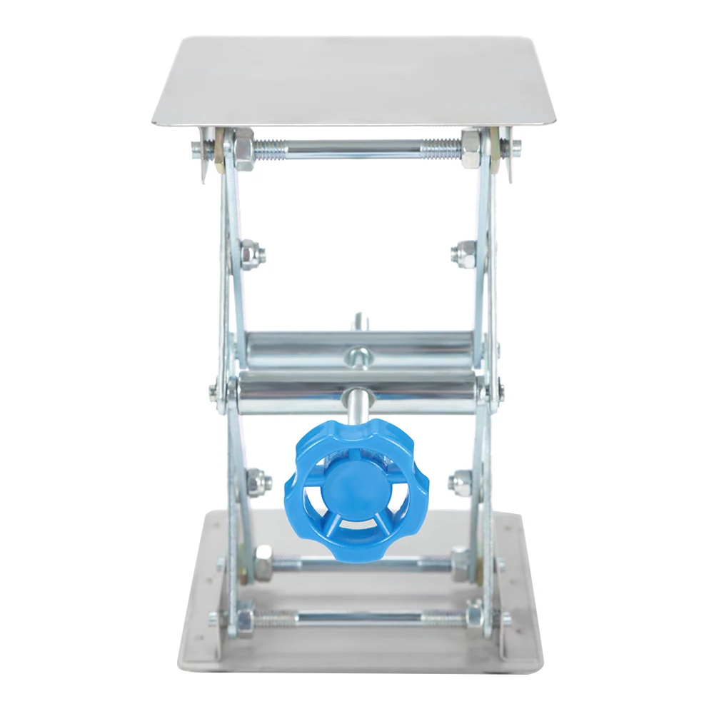  Stainless Steel Lifting Platform Stand Rack Scissor Lab Jack Adjustable Height Laboratory Lifting P