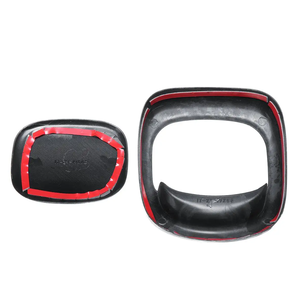 Par de fibra de carbono estilo de efecto de asiento de liberación de la cubierta de los adornos para BMW MINI Cooper S 3DR F56 F57 Auto Interior molduras partes