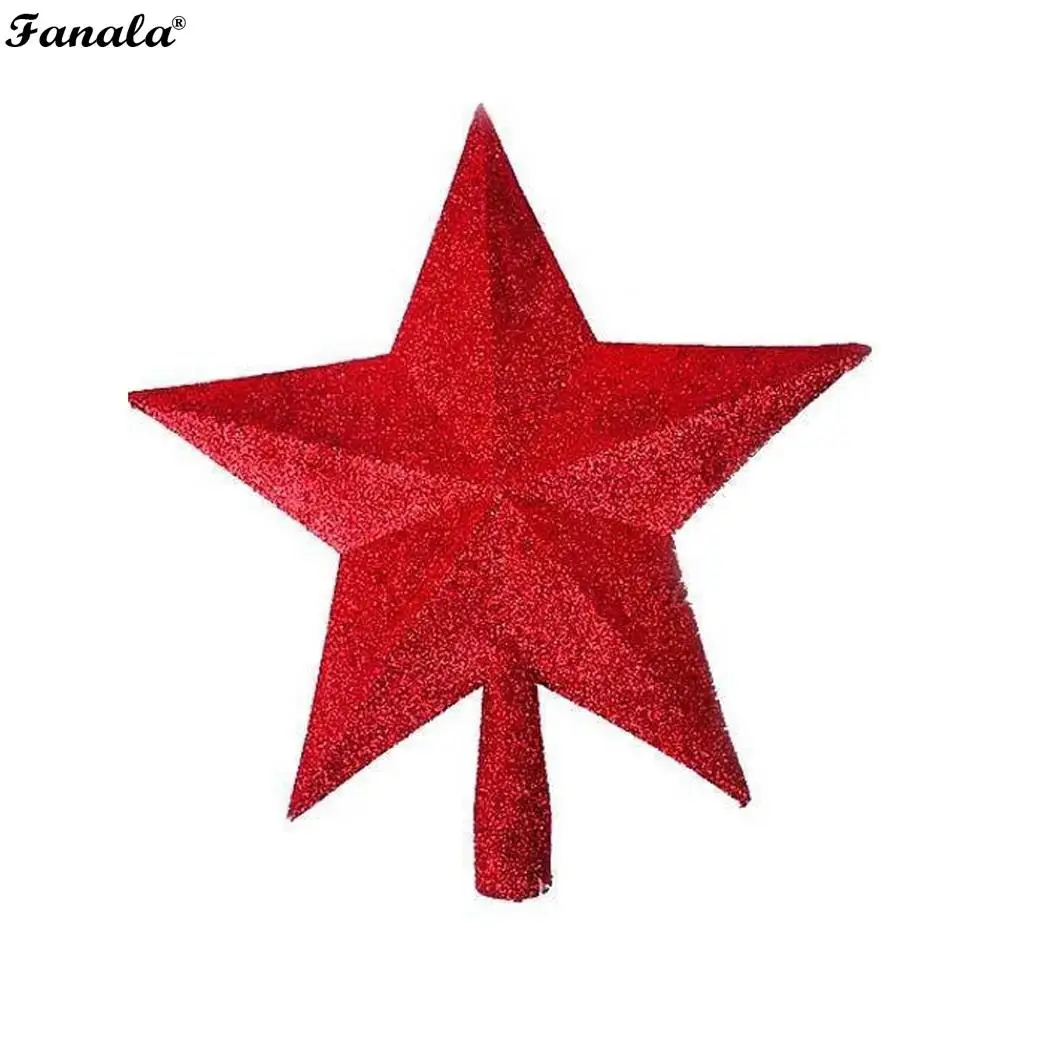 

Christmas Tree Top Decorations Stars Xmas Decorative Supplies Available in three colors and three sizes.