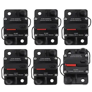 

DC12V-42V 50A-300A Car Stereo Audio Inline Circuit Breaker Manual Reset discount