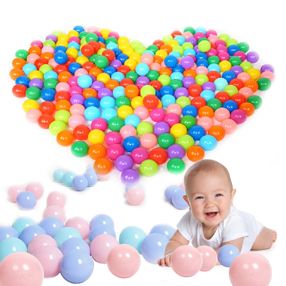 50Pcs/lot Soft Plastic Ocean Wave Ball Children Colored Balls Funny Baby Kid Swim Pit Toy Eco