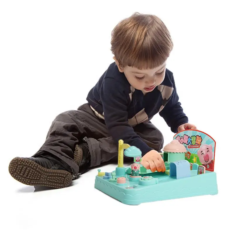 

Pig Image Big Adventure Desktop Board Games Machine Electric Break Blockade Puzzle Parent-Child Toy Children Fun Table Game