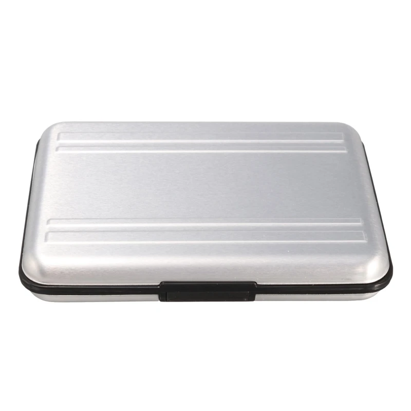 

Aluminum Memory Card Case Holder Protector Storage Case 8 Slots Protector Box Cardholder For SD SDHC SDXC Micro SD Data Cards