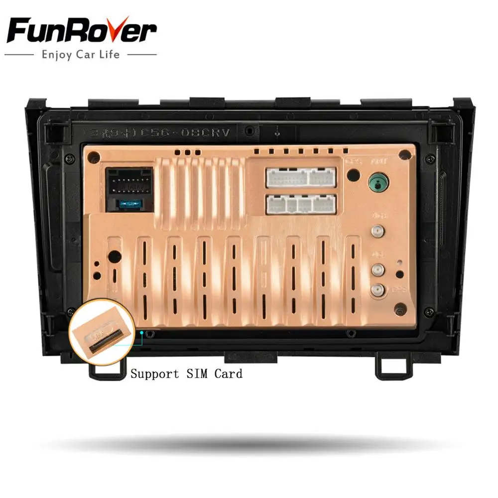 Best Funrover 8 cores Android 9.0 Car dvd multimedia player For Honda CRV 2006-2011 car radio video stereo gps navi DSP 4G 64G LTE 5