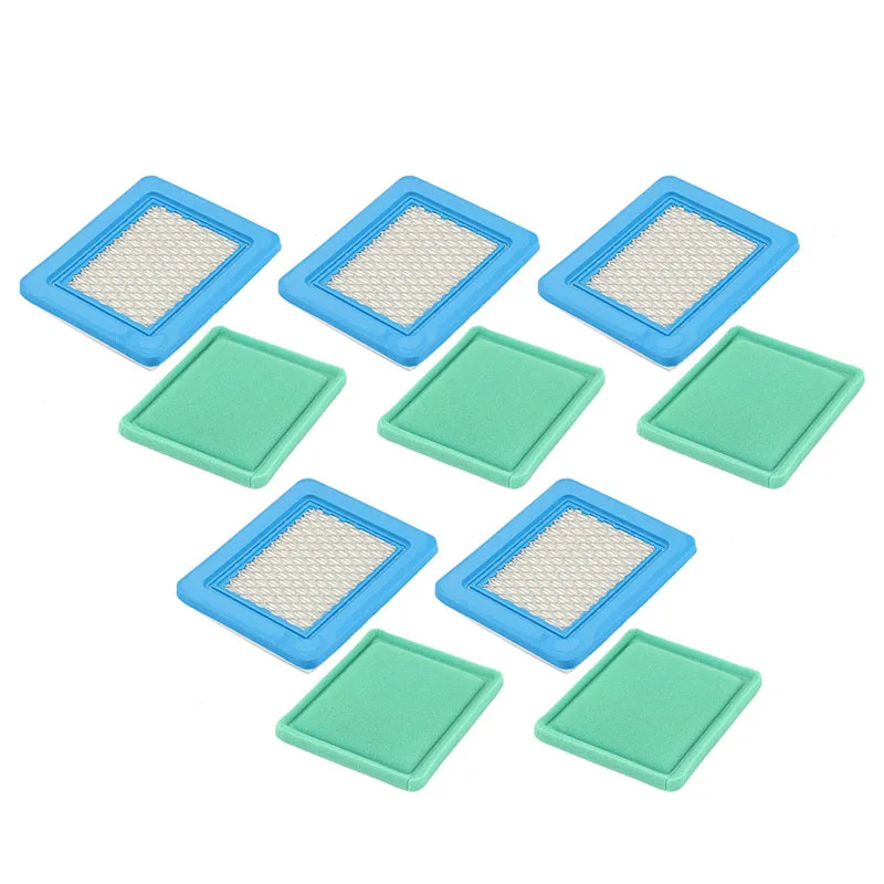 

New 5 Sets Air Filter Pre Filter For Briggs & Stratton 491588 491588S 399959 5043B