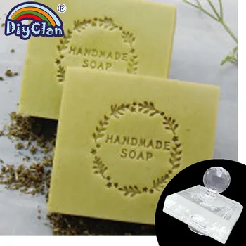 Olive Branch Soap Stamp For Handmade Soap Making Transparent Resin Leaf Pattern Natural Soap Seal With Handle Chapters Tools 1