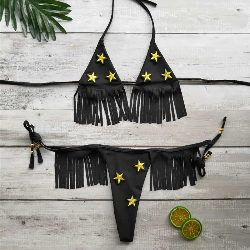 Bañadores triangulares para mujer, trajes de baño brasileños sexys con