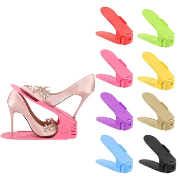 

Promotion! Plastic for stack the shoes Organizer space saving shoes rack Rack koobea (8 shoe rack)