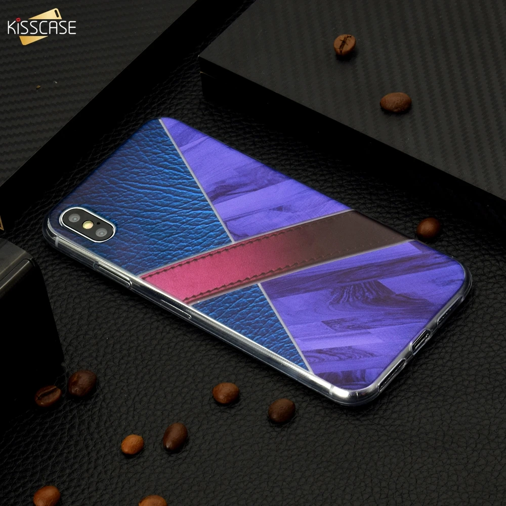 

KISSCASE Phone Case For Xiaomi Mi 8 Mi 8 SE Colorful Geometric Splice Marble Pattern Case Soft TPU Back Cover Coque Capa Funda