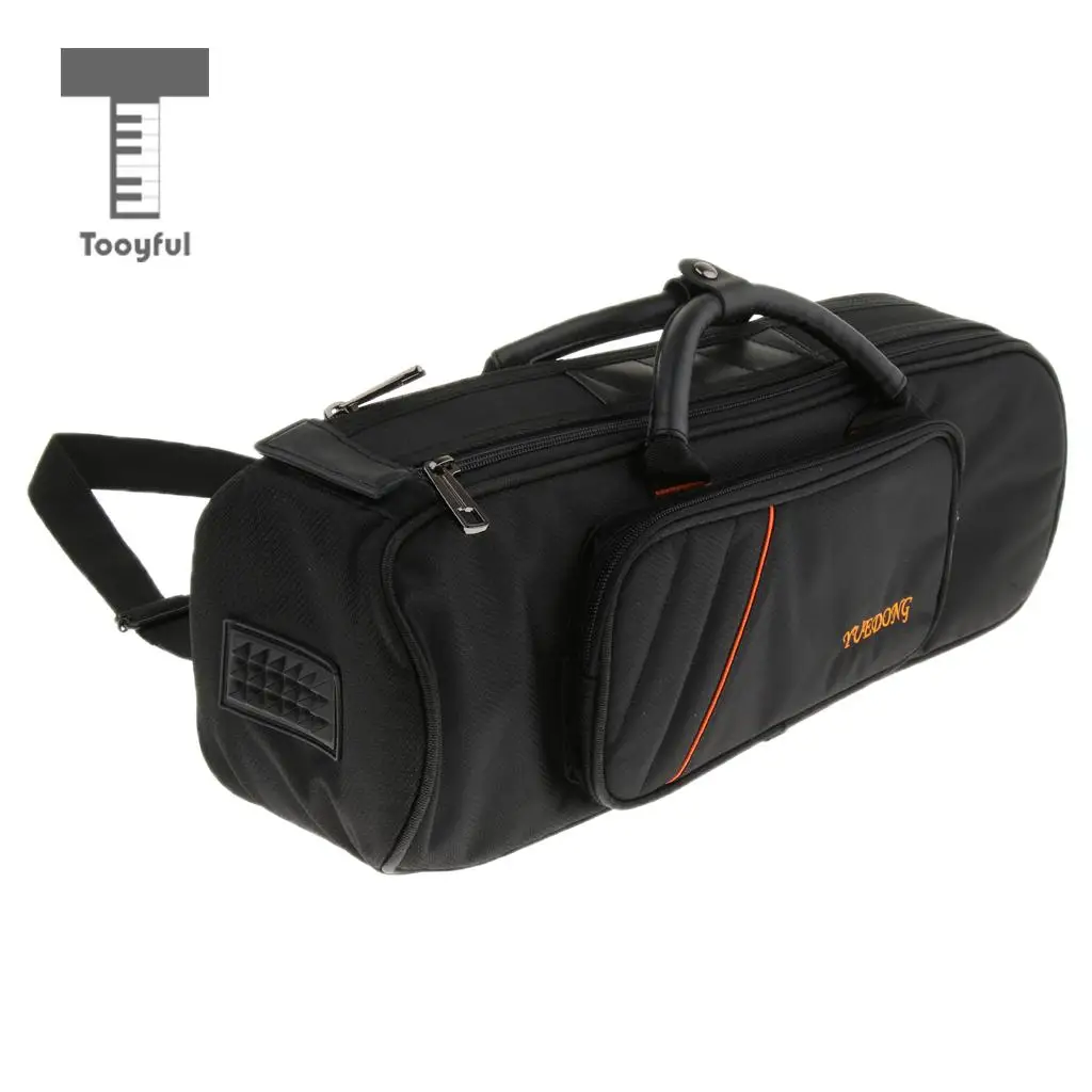 

Tooyful Waterproof Trumpet Bag Bb Trumpet Case for Brass Instrument Accessory