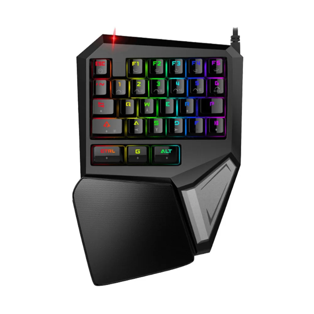 

PPYY NEW -Delux T9 PLUS mini keyboard mechanical Gaming professional Keypad Ergonomic Gamepad With RGB Backlight for laptop pc